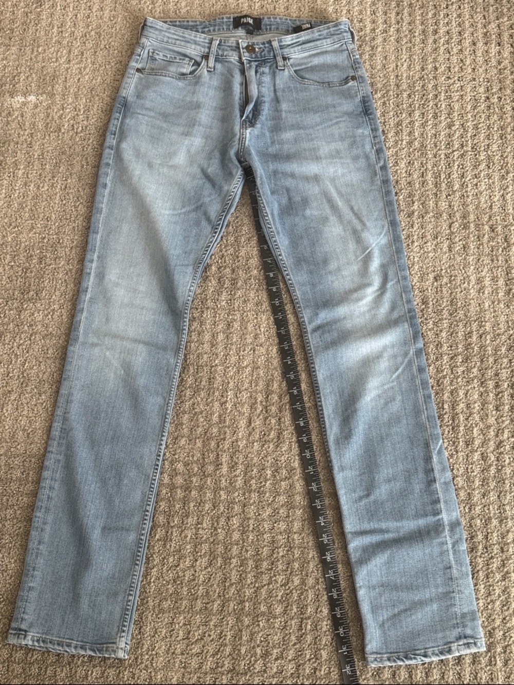 PAIGE “Federal” Sky Blue Skinny Jeans sz 30